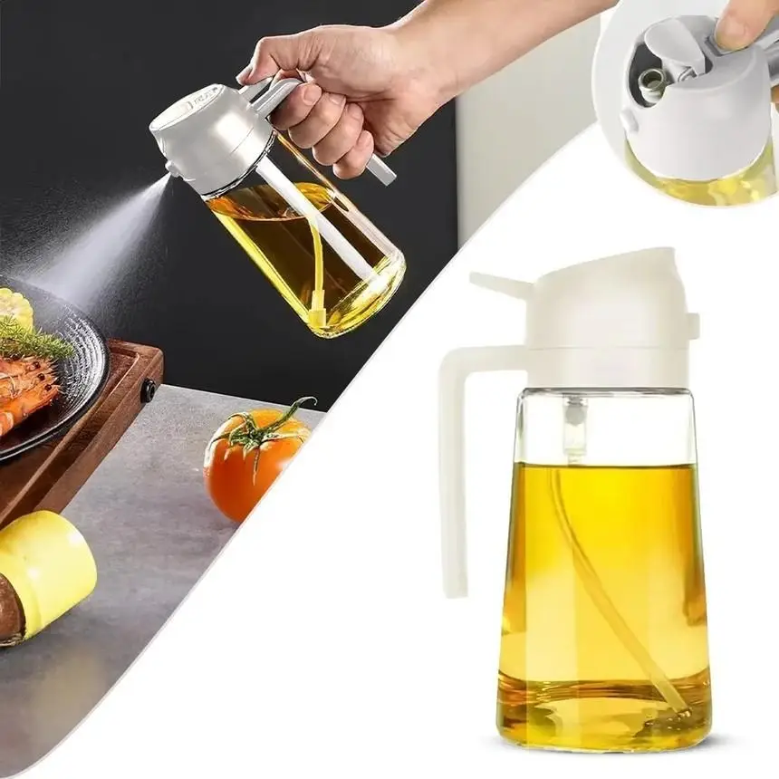 2-in-1 Glass Oil Bottle (470 ml) - Image 4