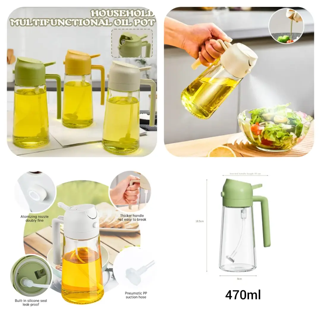 2-in-1 Glass Oil Bottle (470 ml) - Image 6