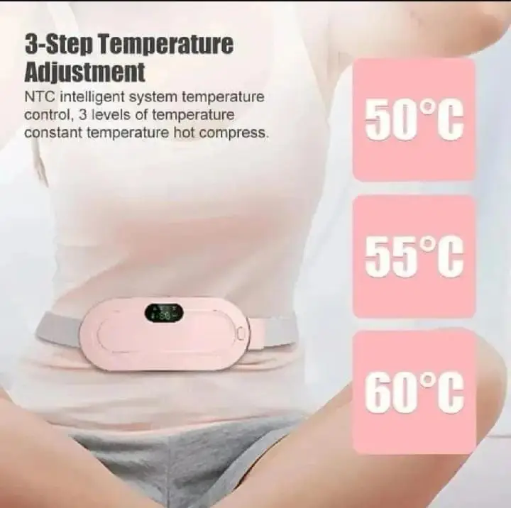 Period Cramp Relief Belt โ Electric Heating Pad with Massager - Image 2