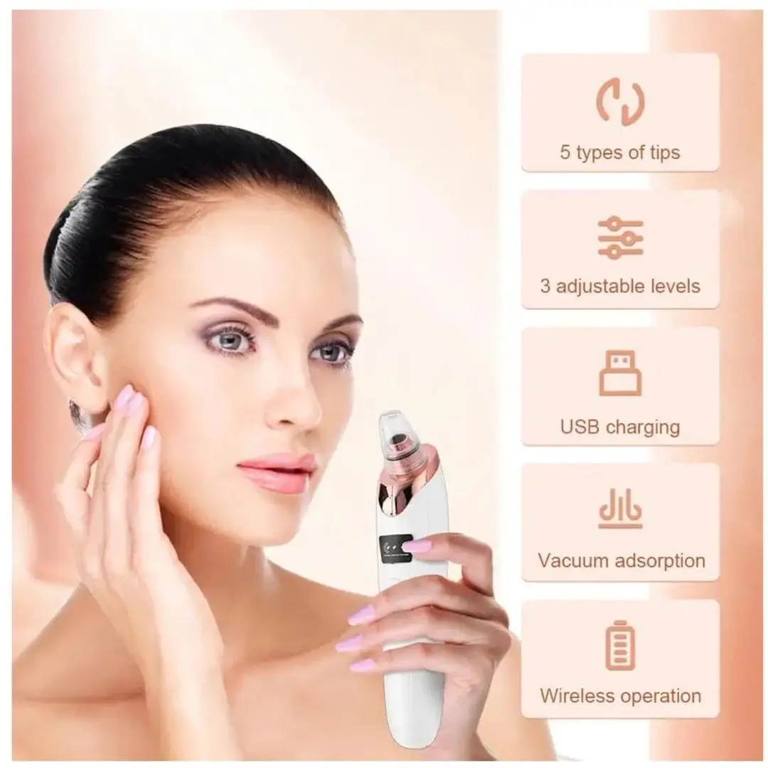 Rechargeable Blackhead Remover with Detachable Head - Image 4