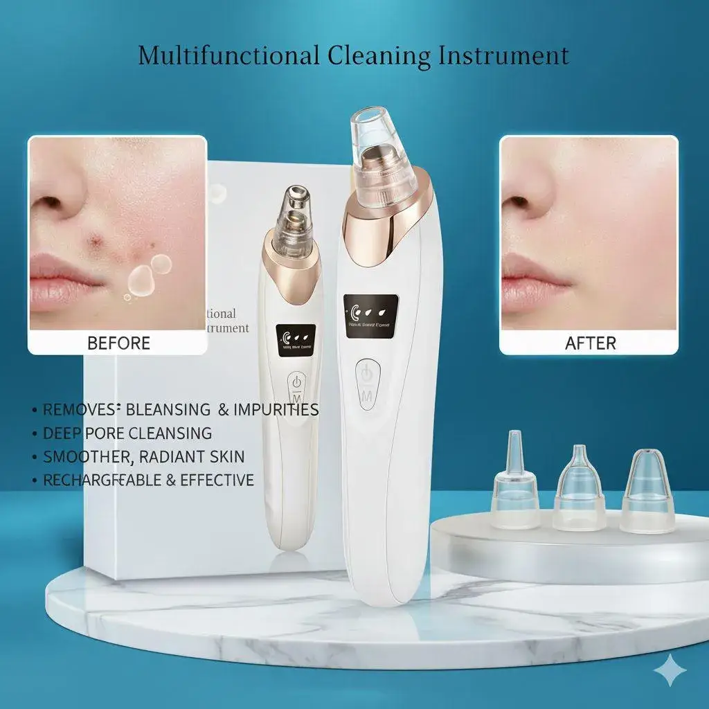 Rechargeable Blackhead Remover with Detachable Head - Image 7
