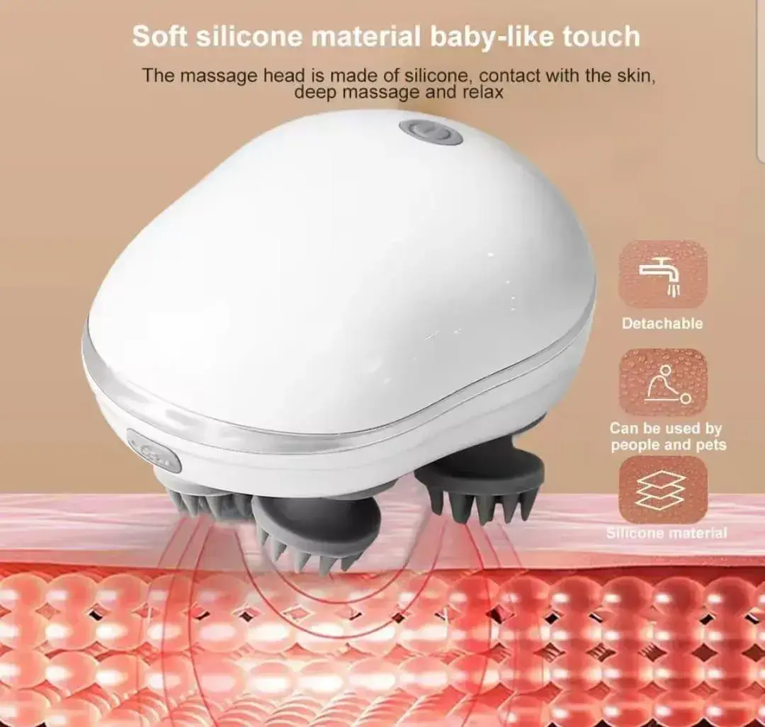 Rechargeable Mini Scalp Massager with Heat - Image 2