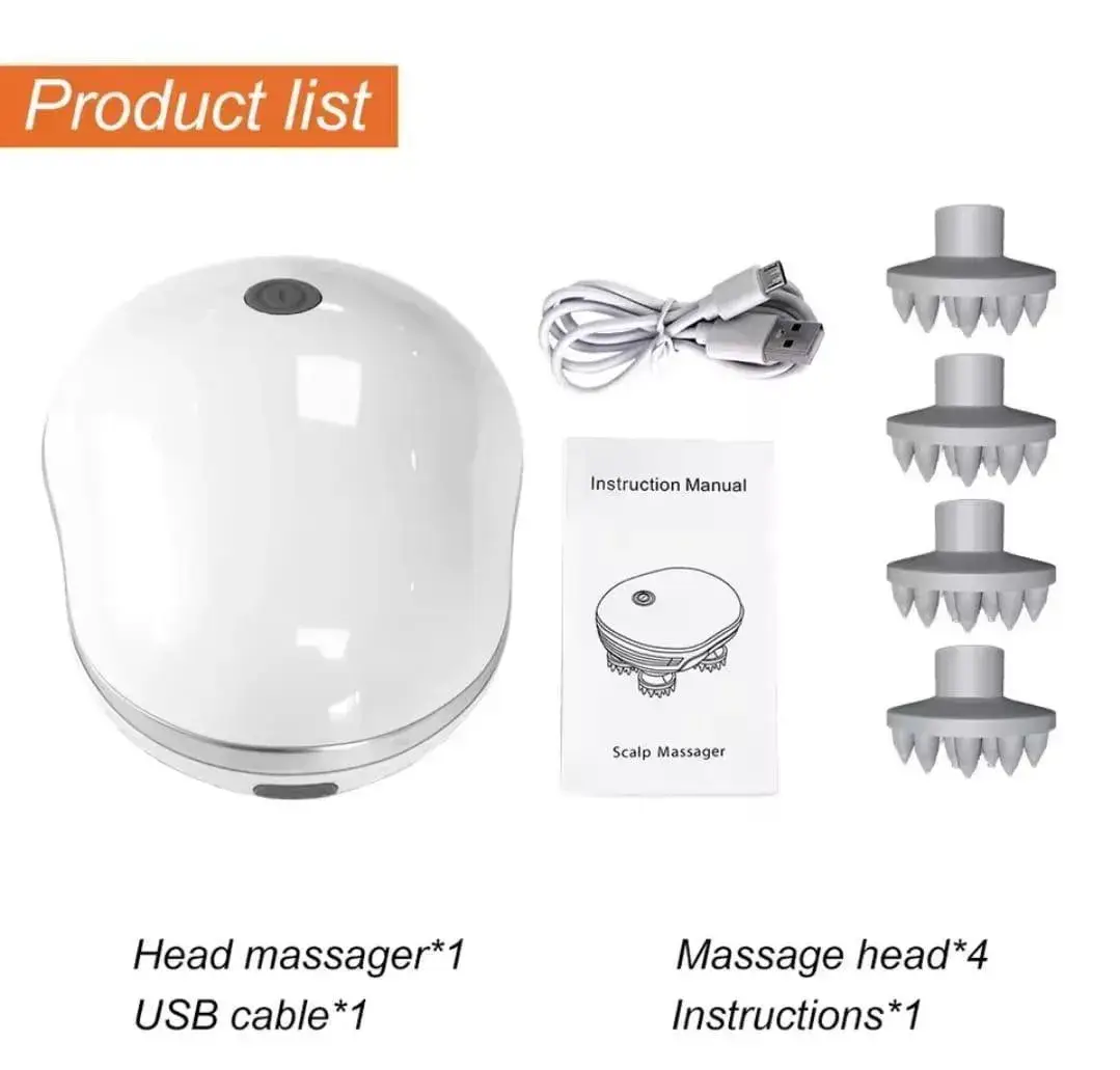Rechargeable Mini Scalp Massager with Heat - Image 3