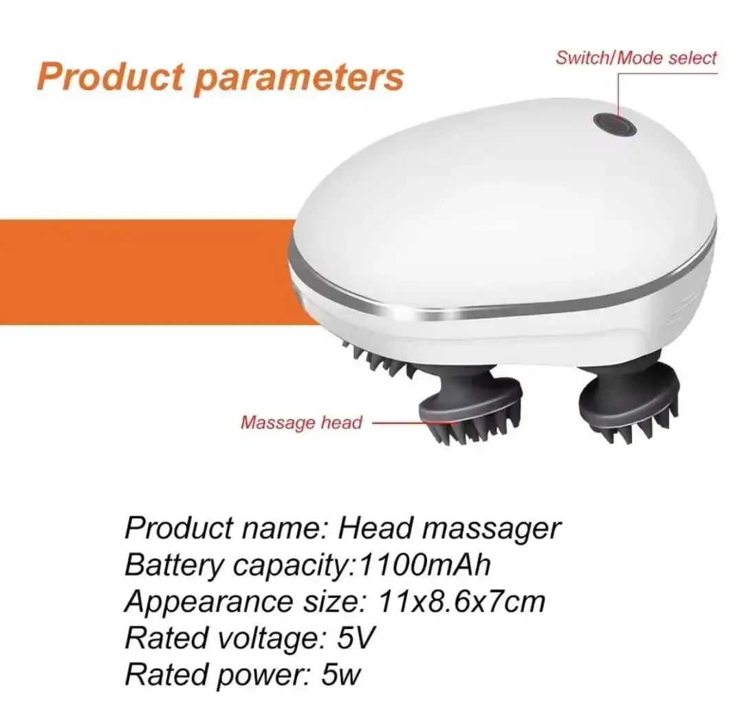 Rechargeable Mini Scalp Massager with Heat - Image 6