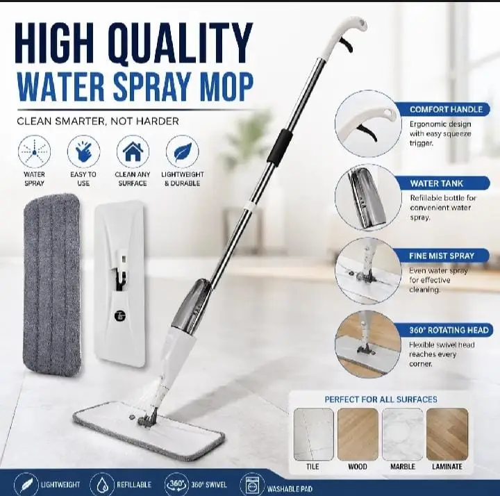 Spray Mop โ Easy Install & Remove (360 ml)